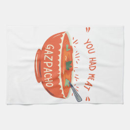 Soep Rode Stijl: je had me bij gazpacho Theedoek