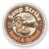 Soep Strike Bowl Reload Combat Food Sticker (Voorkant)