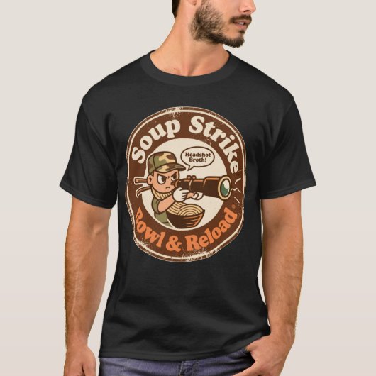 Soep Strike Bowl Reload Combat Food T-shirt (Voorkant)