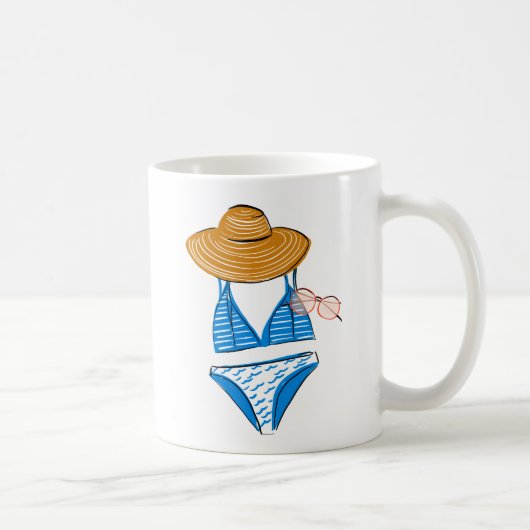 Soep up - Blue Swimsuit 2 Koffiemok (Rechts)