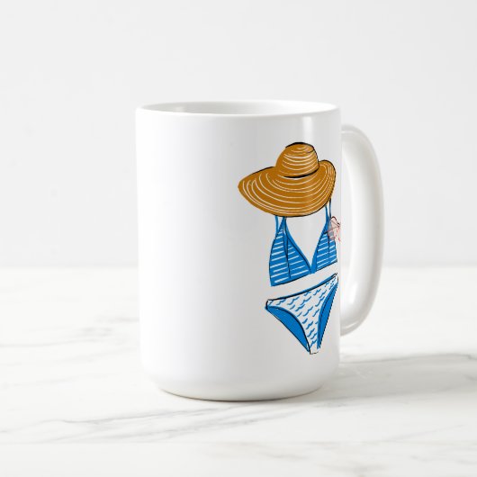 Soep up - Blue Swimsuit 2 Koffiemok (Voorkant rechts)