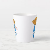 Soep up - Blue Swimsuit 2 Latte Mok (Voorkant)