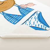 Soep up - Blue Swimsuit 2 Sherpa Deken (3/4)