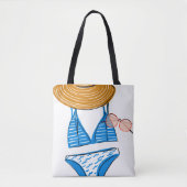Soep up - Blue Swimsuit 2 Tote Bag (Voorkant)