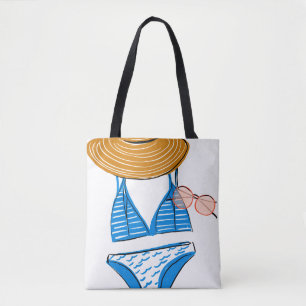 Soep up - Blue Swimsuit 2 Tote Bag