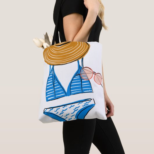 Soep up - Blue Swimsuit 2 Tote Bag (Dichtbij)