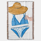 Soep up - Blue Swimsuit Deken (Voorkant Verticaal)