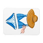 Soep up - Blue Swimsuit Magneet (Horizontaal)