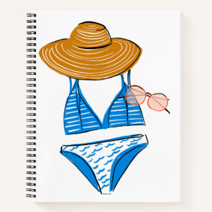 Soep up - Blue Swimsuit Notitieboek