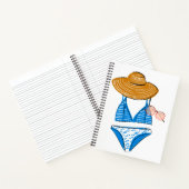 Soep up - Blue Swimsuit Notitieboek (Binnen)