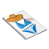 Soep up - Blue Swimsuit Notitieboek (Rechterzijde)