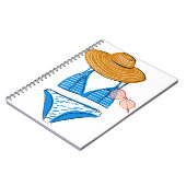 Soep up - Blue Swimsuit Notitieboek (Linkerzijde)
