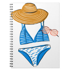 Soep up - Blue Swimsuit Notitieboek