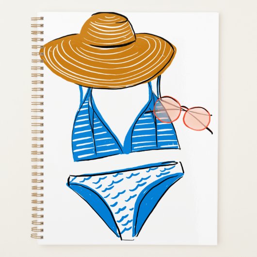 Soep up - Blue Swimsuit Planner (Voorkant)