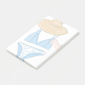 Soep up - Blue Swimsuit Post-it® Notes (Schuin)