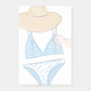 Soep up - Blue Swimsuit Post-it® Notes