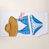 Soep up - Blue Swimsuit Strandlaken (Voorkant)