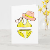 Soep up - Yellow Swimsuit Kaart (Gele Bloem)