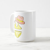 Soep up - Yellow Swimsuit Koffiemok (Voorkant links)