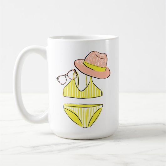 Soep up - Yellow Swimsuit Koffiemok (Links)