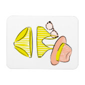 Soep up - Yellow Swimsuit Magneet (Horizontaal)