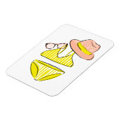Soep up - Yellow Swimsuit Magneet (Linkerzijde)