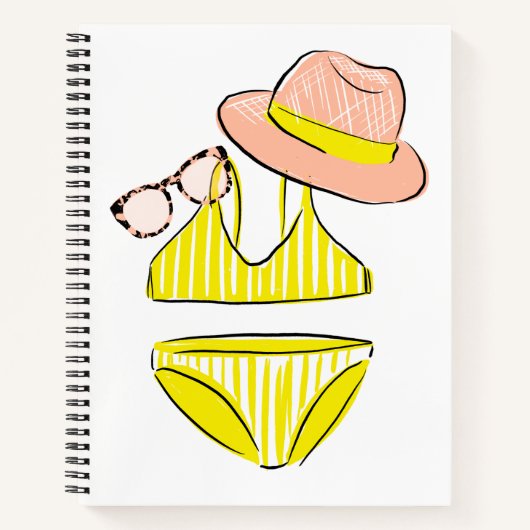 Soep up - Yellow Swimsuit Notitieboek (Voorkant)
