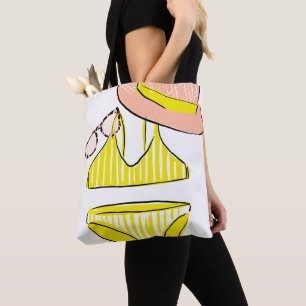 Soep up - Yellow Swimsuit Tote Bag