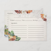 Soep Van De Dag Basis Receptkaart Informatiekaartje (Voorkant / Achterkant)