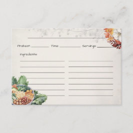 Soep Van De Dag Basis Receptkaart Informatiekaartje