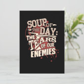 Soep Van De Dag: De Tranen van Onze Vijanden Kaart (Staand voorkant)