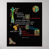 soep van een Keltisch Poster van de Warrior (Voorkant)