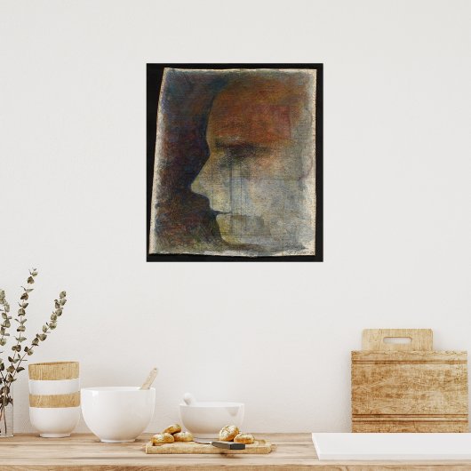 Soep van een Man met kabelbomen Poster (Keuken)