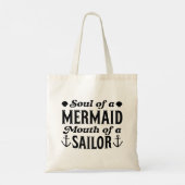 soep van een zeemeermin van een zeeman tote bag (Achterkant)