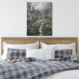 "Soepdag - Een Engels Cottage"  Canvas Afdruk