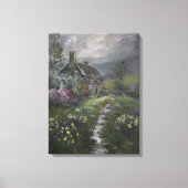 "Soepdag - Een Engels Cottage"  Canvas Afdruk (Voorkant)
