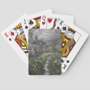 "Soepdag - Een Engels Cottage" Pokerkaarten