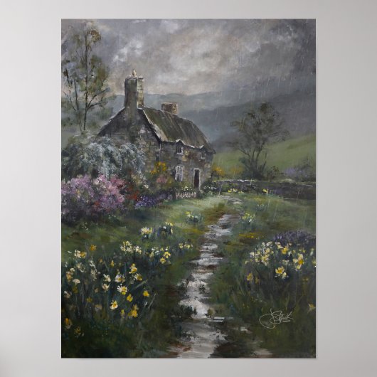 "Soepdag - Een Engels Cottage"  Poster (Voorkant)
