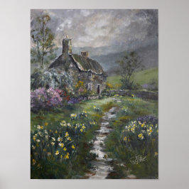 "Soepdag - Een Engels Cottage" Poster