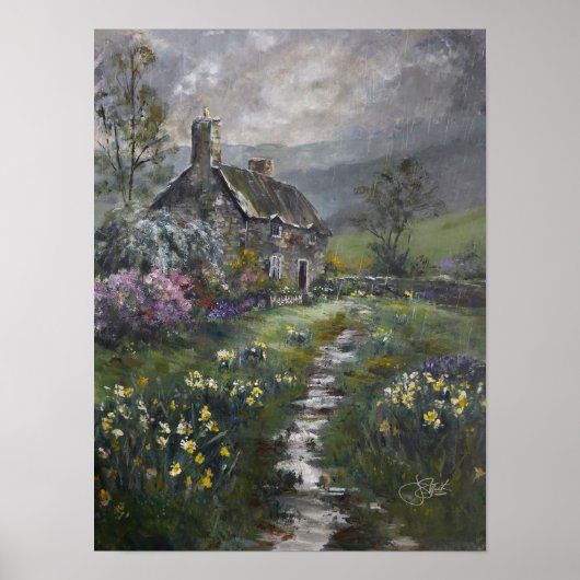 "Soepdag - Een Engels Cottage" Poster (Voorkant)