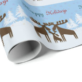 soepele familie cadeaupapier (Rol Hoek)