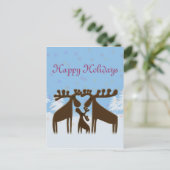 soepele familie feestdagenkaart (Staand voorkant)