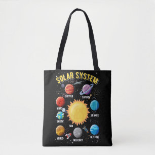 Soepelsysteem Boy Girls Cute Planets Astronaut Tote Bag