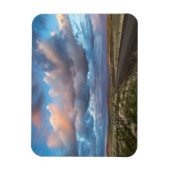 Soepelwolken over grind Zumwalt Prairie Road Magneet (Verticaal)