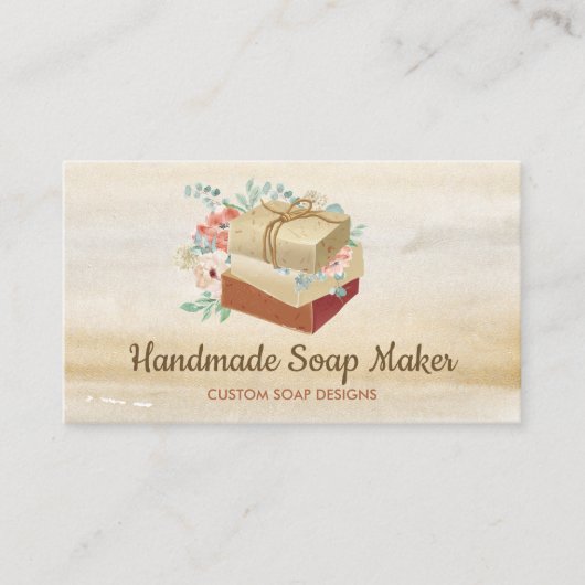 Soepen met het Bathtub boho-ontwerpthema Visitekaartje (Voorkant)