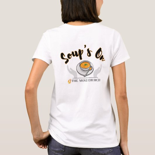 Soepen op T-shirt Verplaatsen (Achterkant)