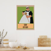 Soepkok, voeg tekst toe Poster (Keuken)