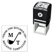 Soeplepel “Uit de keuken van” naam Monogram Zelfinktende Stempel (In situ)