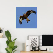 Soevere rode kite afdrukken poster (Thuiskantoor)