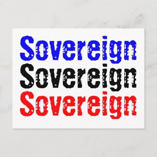 soeverein briefkaart (Voorkant)